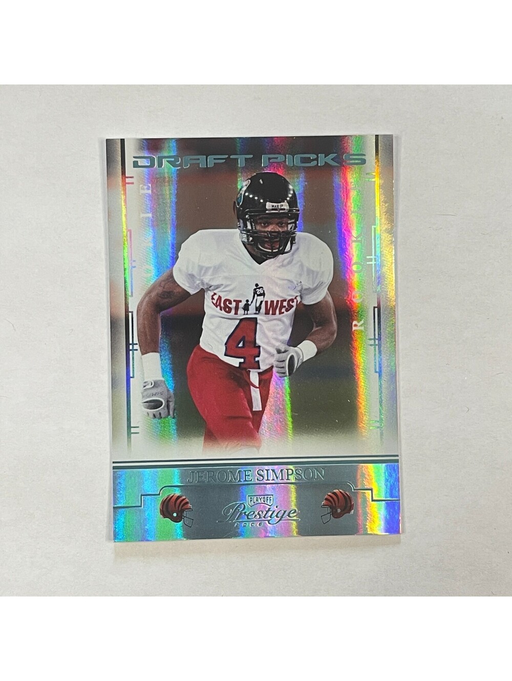 2008 Playoff Prestige Draft Picks #150 Jerome Simpson Rookie /999 Serial Card